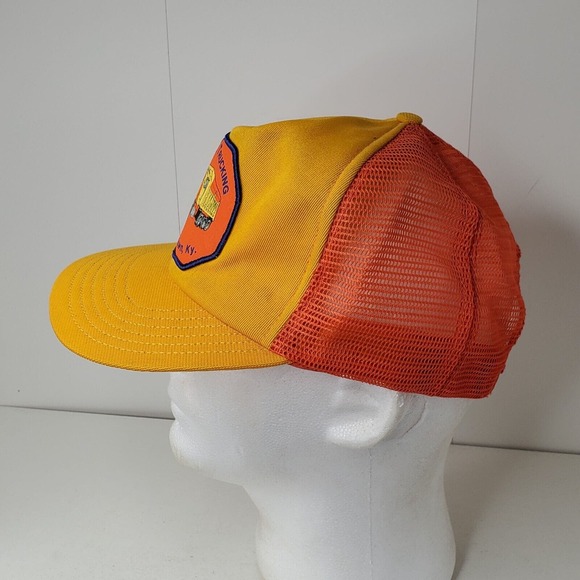 VTG Rock it Trucking Logo Patch Dump Truck Snapback Hat Trucker Cap Kentucky USA - Picture 4 of 10